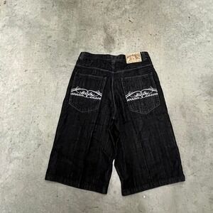 Vintage Y2K baggy skater embroidered southpole‎ black jorts